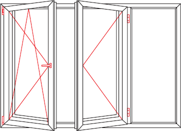 Modelo reflejado horizontalmente, quedando el fijo a la derecha.